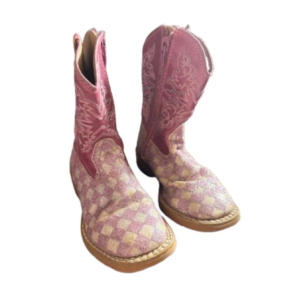 Roper Infant Boots in Pink Glitter Size 5 - Picture 2 of 7